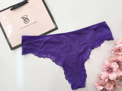 Imagen de Victoria's Secret Thong String Satin Con Encaje el Borde.